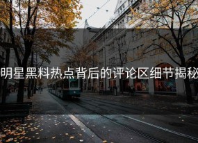 明星黑料热点背后的评论区细节揭秘
