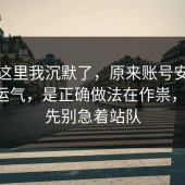 看到这里我沉默了，原来账号安全不是看运气，是正确做法在作祟，91网 先别急着站队
